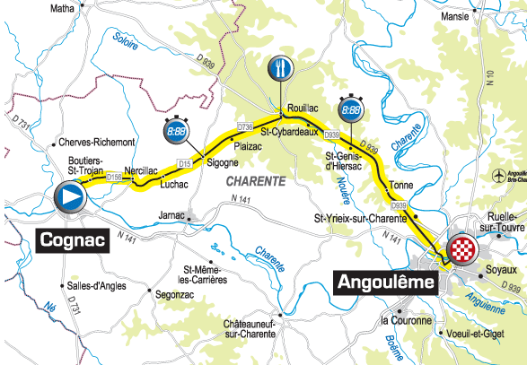 Carte de l'étape