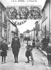 La Grande Rue à Boutiers en 1926