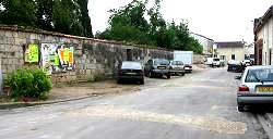 Rue des platanes en juin 2003