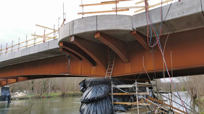 Pont de Chatenay en reconstruction...