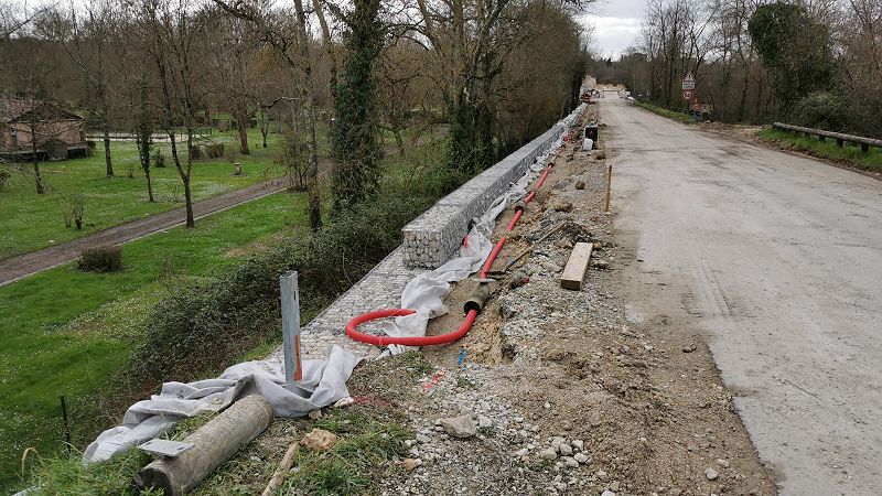 Pont de Chatenay en reconstruction...