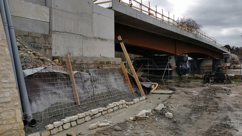 Pont de Chatenay en reconstruction...