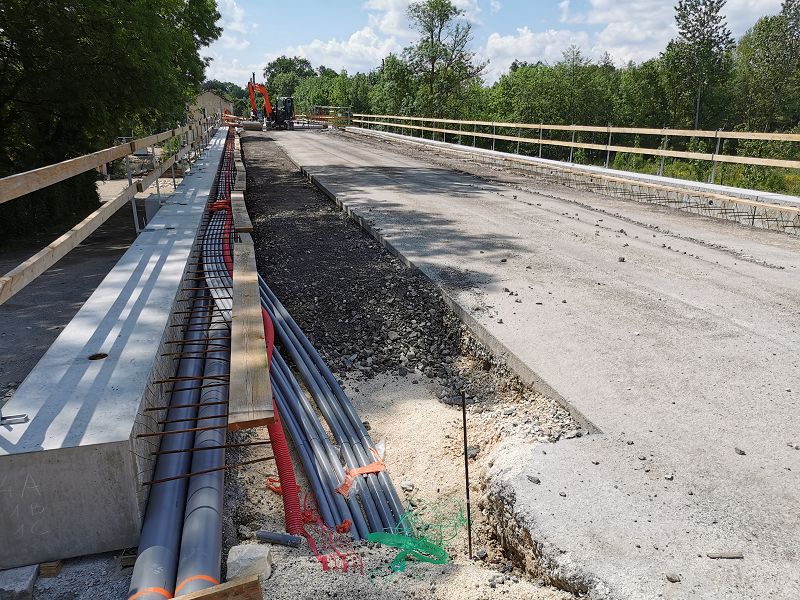 Pont de Chatenay en reconstruction...