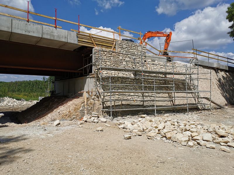 Pont de Chatenay en reconstruction...