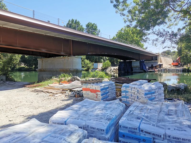 Pont de Chatenay en reconstruction...