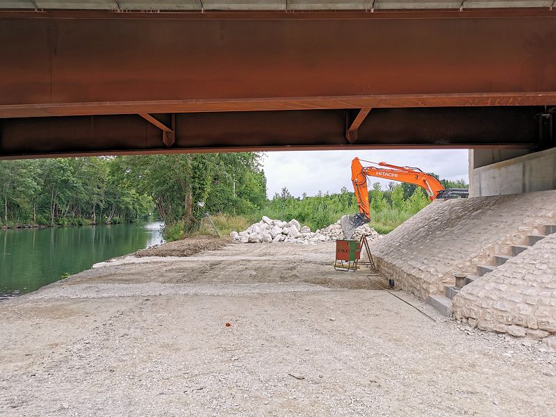 Pont de Chatenay en reconstruction...