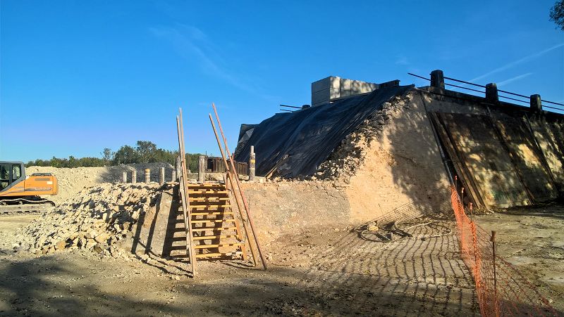 Pont de Chatenay en reconstruction...