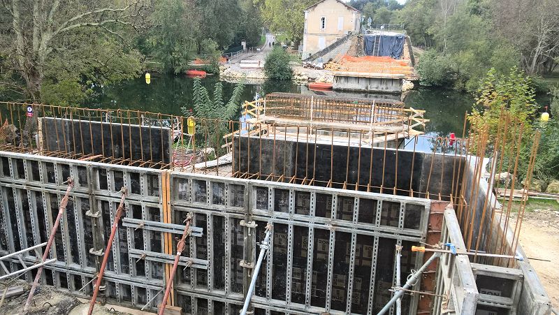 Pont de Chatenay en reconstruction...