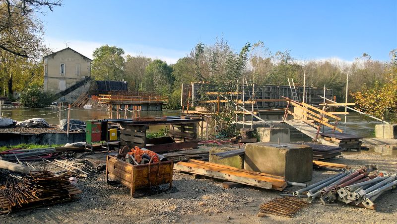 Pont de Chatenay en reconstruction...