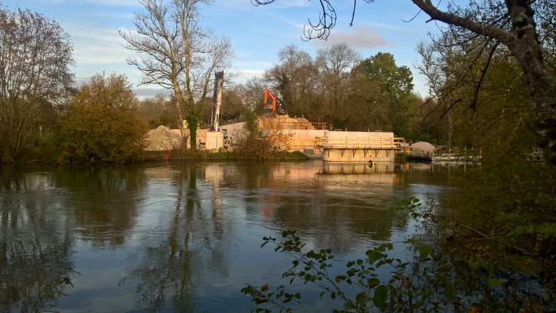 Pont de Chatenay en reconstruction...