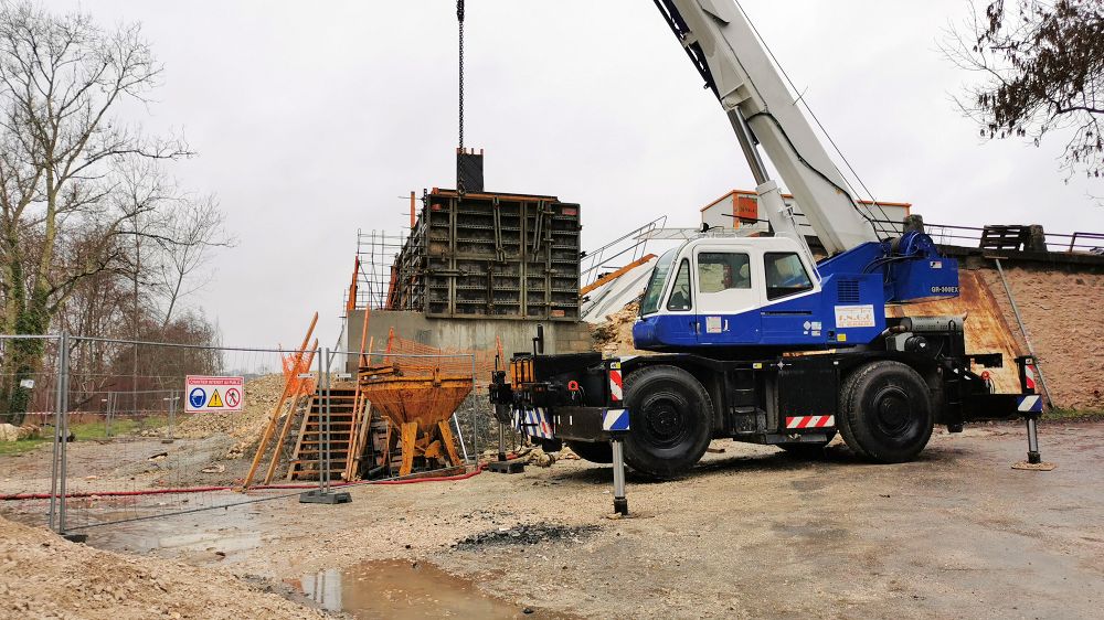 Pont de Chatenay en reconstruction...