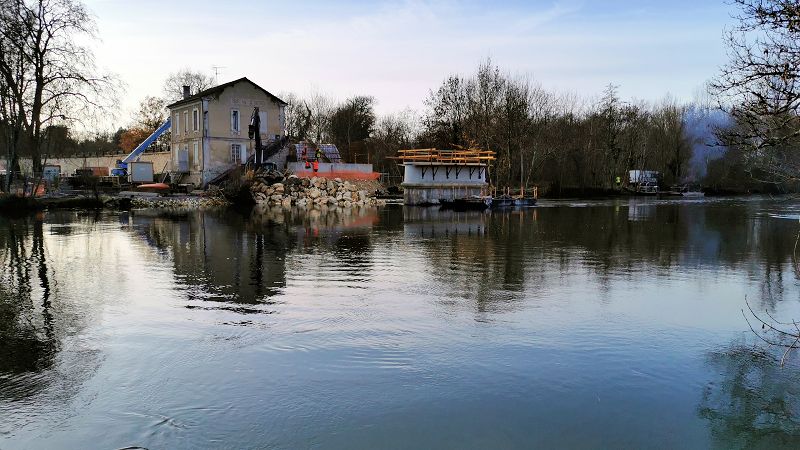 Pont de Chatenay en reconstruction...