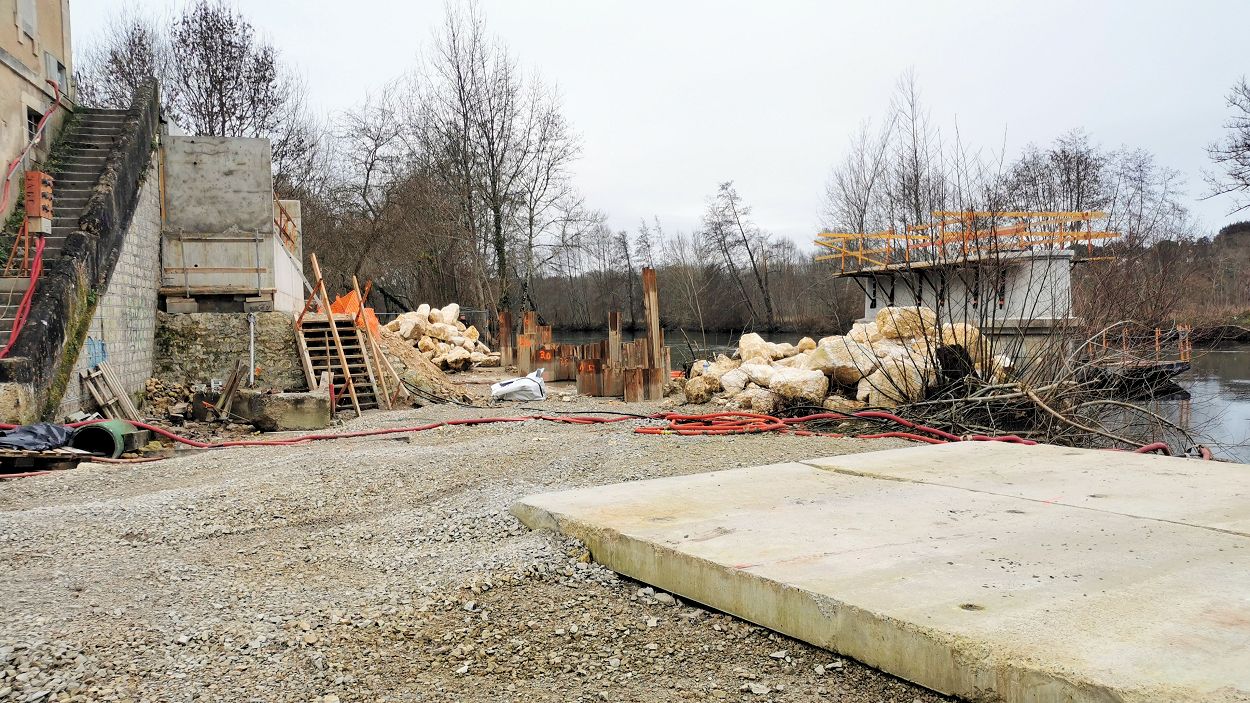 Pont de Chatenay en reconstruction...