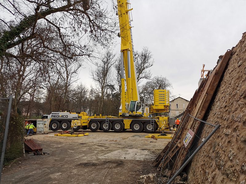 Pont de Chatenay en reconstruction...