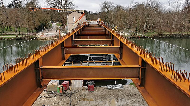 Pont de Chatenay en reconstruction...