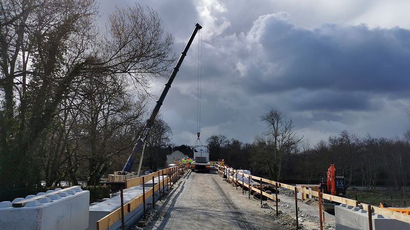 Pont de Chatenay en reconstruction...