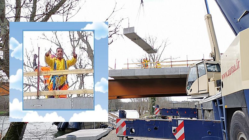 Pont de Chatenay en reconstruction... Y a de l'ambiance !