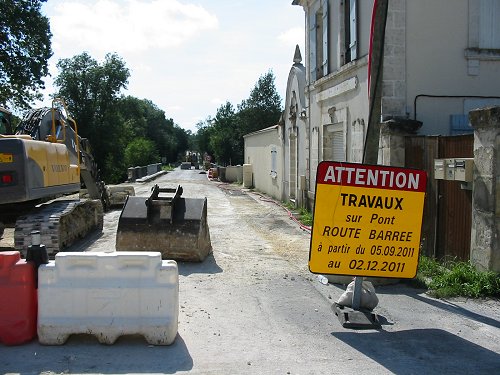Travaux pont du Solenon