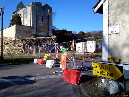 Route de la petite arche fermée