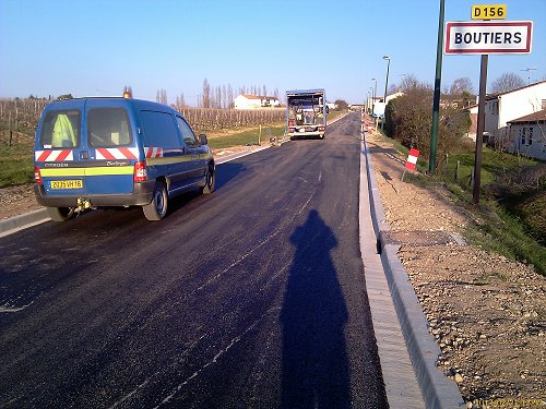 Goudronnage route du Sept-Un